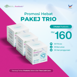 Pakej Trio (3x Kotak Postbiotic)