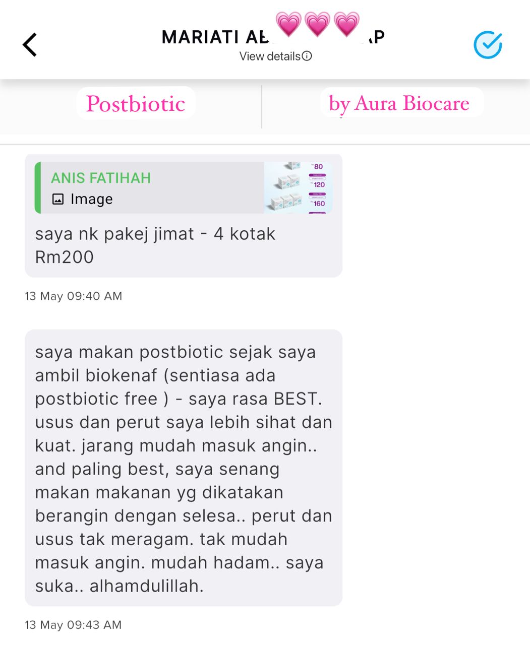 Testimoni kurang bloated