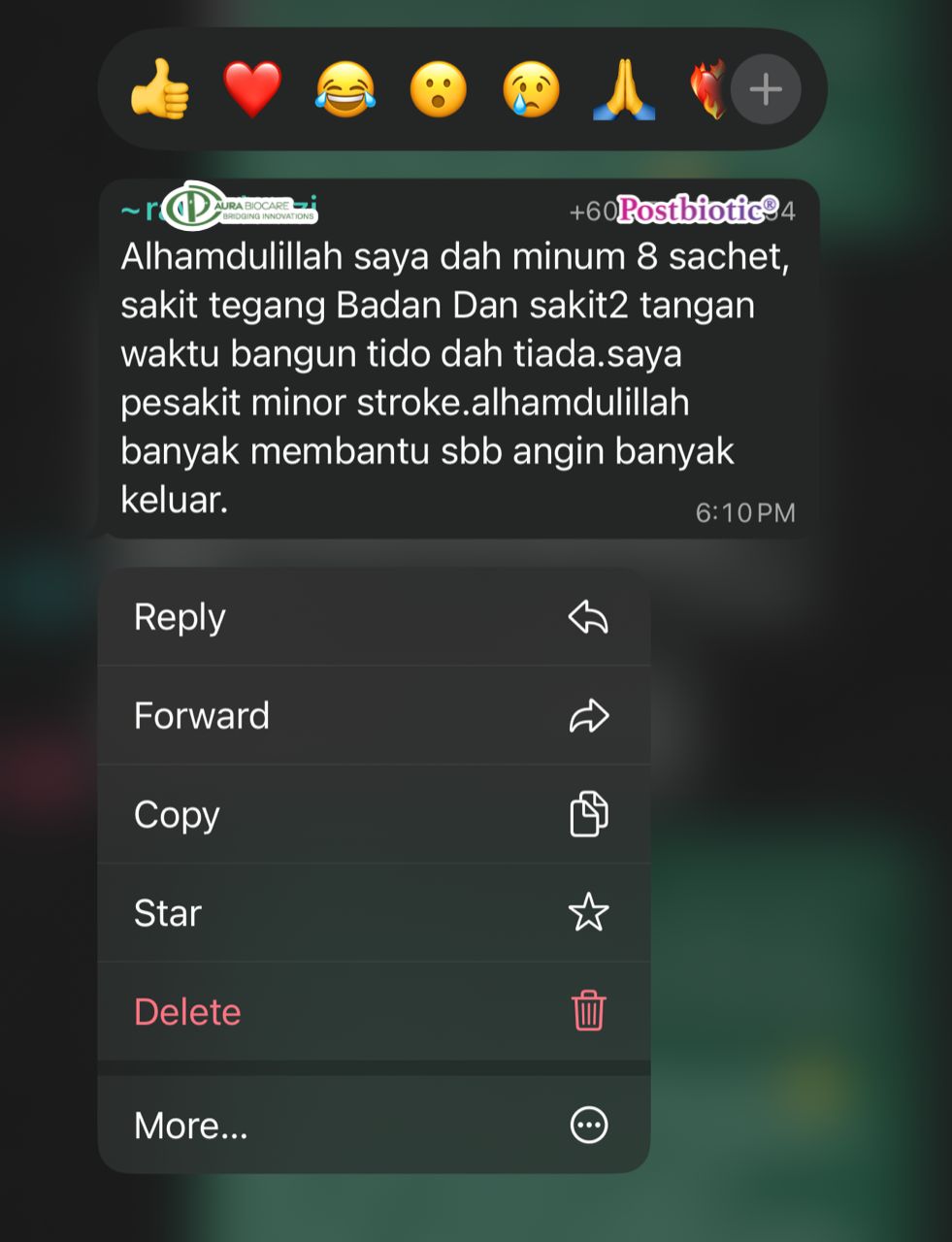 Testimoni badan ringan