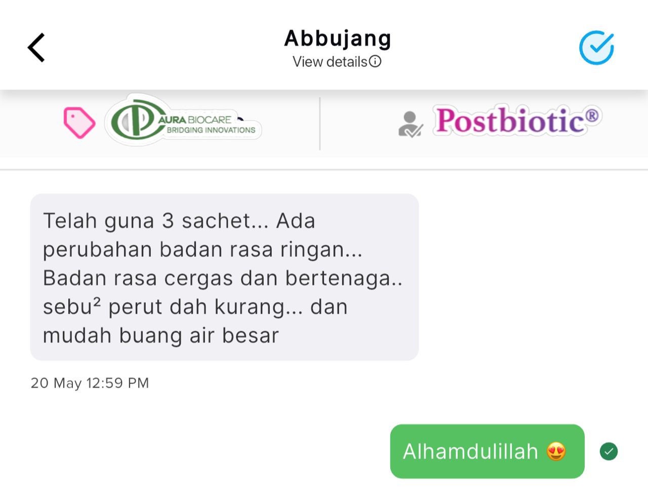 Testimoni badan ringan