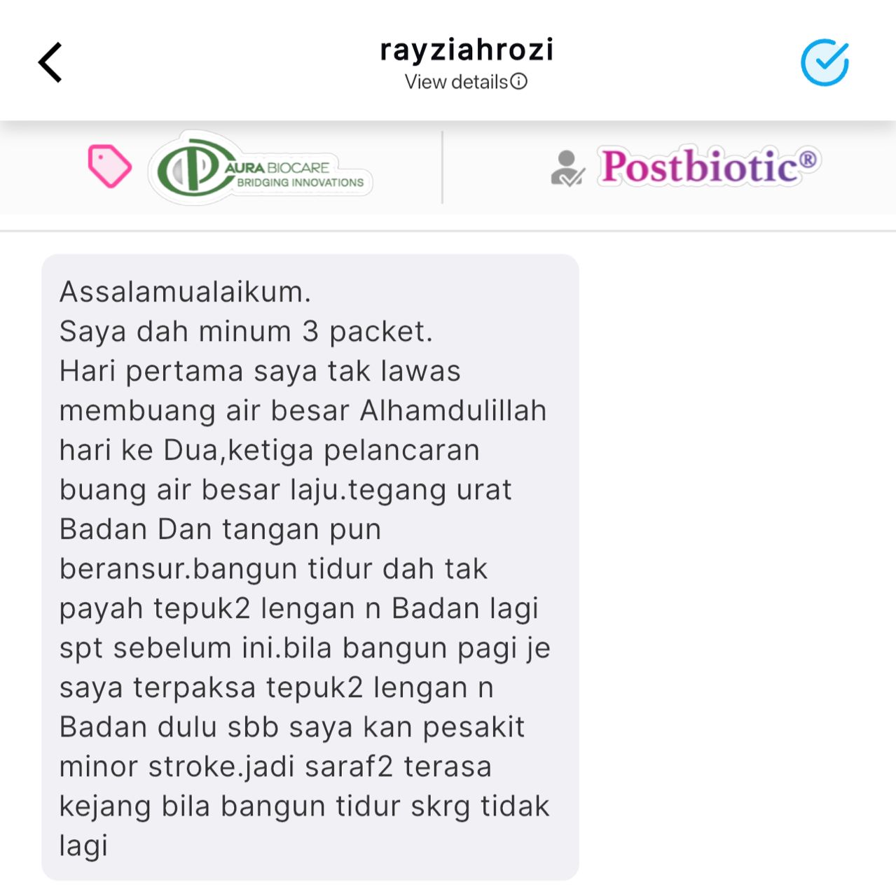 Testimoni badan ringan